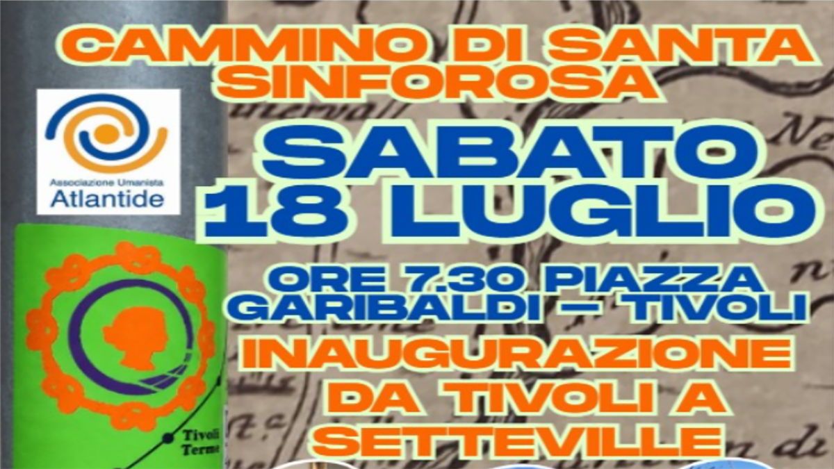 Screenshot 2026-07-12 115154 L'affascinante Cammino di Santa Sinforosa: Sabato 18 luglio inaugurazione e appuntamenti culturali